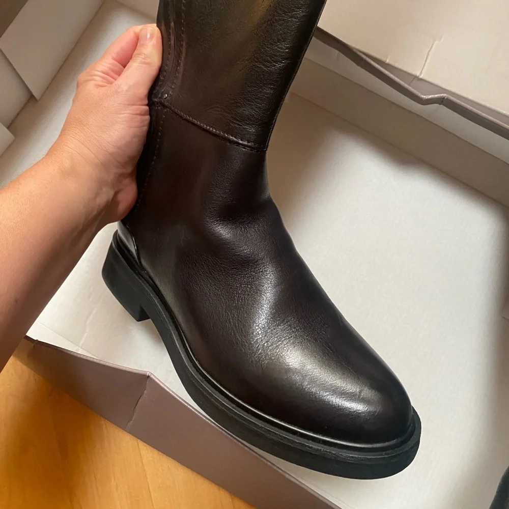FRANCO SARTO Leather Boots Wide Calf